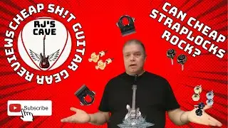 THIS IS A CHEAP SH!T GEAR REVIEW | CLIP ON GUITAR STRAPLOCKS REVIEWED #cheap #straplock #guitargear