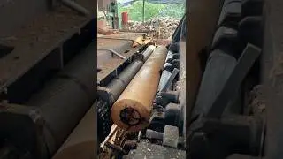Sawmill peeling work steps👌🪵|#peeling #wood #treecutting