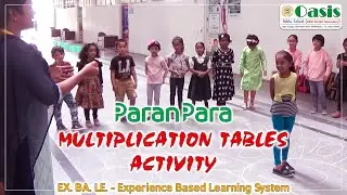 Paranpara Multiplication tables Activity at Oasis Public School, Warangal, TS, India