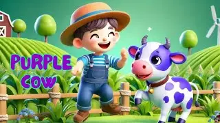 Purple  Cow Song  |《Cheerful  toddler Song | Kid's Song  | Kidsjourney 