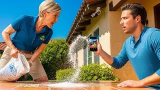 HOA Karen Spread Salt On My Porch To Ruin It, Camera Footage Got Her Banned Forever