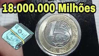 18 MILH&Otilde;ES !!! QUEM TEM A MOEDA DE 1 REAL  DE 1998?