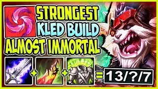 СИЛЬНЕЙШАЯ СБОРКА KLED | КАКОВ УРОН И ВЫЖИВАНИЕ? ПОЧТИ БЕССМЕРТНЫЙ | КЛЕД ТОП геймплей S8 League of Legends