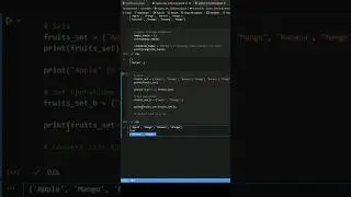 #Sets in #Python #pythonprogramming #pythonforbeginners #pythontutorial