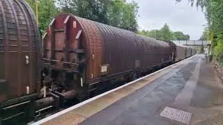 625K Class 66158 Margam - Round Oak Steel coil empties. 23/5/22