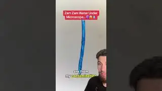 Zam Zam Water Under Microscope&hellip;☪️😱 SHOCKING RESULTS😳 #islam #muslim #zamzam #allah #shorts