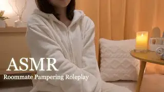 [ASMR] Время для расслабления и успокоения уставшего тела😌🌱 Ролевая игра с соседкой по комнате💆‍♀️☕️