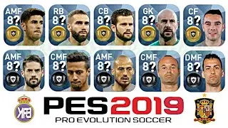 PES 2019 Official Spanish Player Ratings No Changes + Downgrades | Winning Eleven 2019 (19/08/2018)