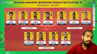 GUY vs TKR , GUY vs TKR  Prediction, guyana amazon warriors vs trinbago knight riders