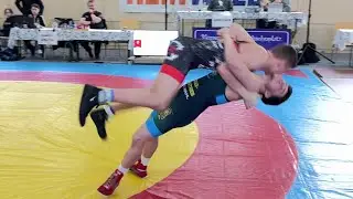 Wrestling / Ringen LM Sachsen 2025 in Plauen, Junioren, 72 kg, Kotzur - Titze