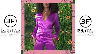BodyFab Affordable Clothing Store Review: Women Satin Pant and Top Set