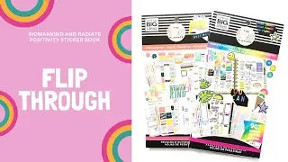 Sticker Book Flip Through | Womankind and Radiate Positivity
