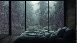 Soft Rain On Forest Cabin | 24/7 | Relaxing Rain Sounds For Sleeping