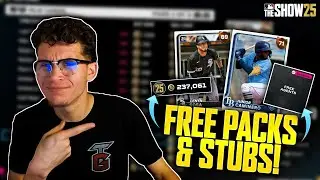 HOW TO MAKE 100K+ STUBS & EARN FREE PACKS IN MLB THE SHOW 25!