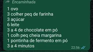 FIZ UM BOLO DE CANECA.
