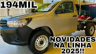 NOVA TOYOTA HILUX 2025 CABINE CHASSI CÂMBIO MANUAL | CONFIRA OQUE MUDA NA VERSÃO DE ENTRADA DA HILUX