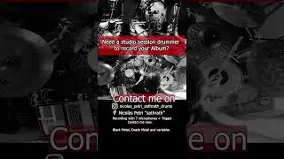 Need A Studio Session drummer? Contact me in DM #drums #sessiondrummer