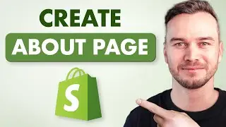 How to Create an ABOUT US Page in Shopify - Step by Step
