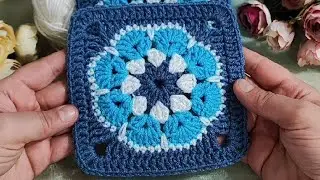 Wow◇◇ How Beautiful! Crochet square☆☆ Incredibly easy👌 For beginners, baby blanket, bag, jumper 