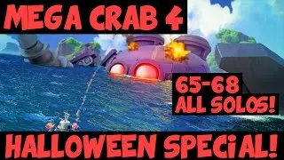 Mega Crab 4: Halloween! ✦ Stages 65-68! All Solos! ✦ Boom Beach