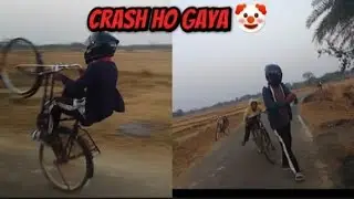 CRASH HO GAYA 🤡 // NEW VLOG // #newvlog #wheelie #video 