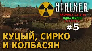 S.T.A.L.K.E.R. Anomaly 1.5.2 SE - Скадовск-1 (Одна Жизнь) №5 - Куцый*, Сирко* и Колбасян