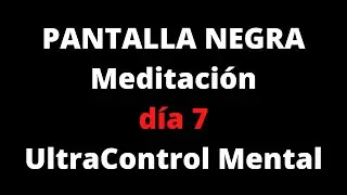 🖥️ Técnica del ESPEJO Pantalla Negra MEDITACIÓN guiada 🤌🏻 Método Silva 💎