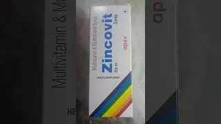 ZINCOVIT MULTIVITAMIN SYRUP 200ML#zincovit #multivitamin #syrup #shorts