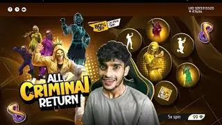 ALL CRIMINAL RETURN 🤡 Free Fire MaX