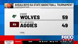 Vigor boys basketball wins in the AHSAA 5A state title