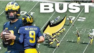 Drafting J.J. McCarthy is a HUGE MISTAKE! All-22 Film Breakdown & Draft Analysis!