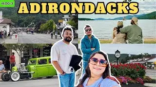 Adirondacks Upstate NY Day-3 | Stone Bridge & Cave, Lake George Cruise Ride | Bengali Couple Vlog