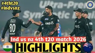 IND vs NZ 4th T20 2026 FULL MATCH HIGHLIGHTS | India vs Newzealand 4th T20 Full Highlights 2026