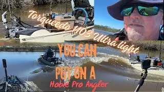 Torqueedo 1103 Ultralight maiden voyage Hobie Pro angler