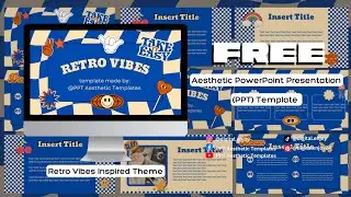 #14 Retro Vibes | FREE PowerPoint Presentation (PPT) Aesthetic Template | Canva Editable