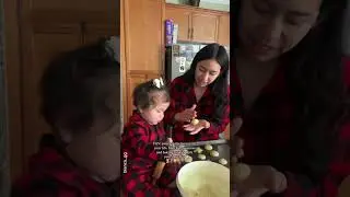 baking cookies with my daughter 🥞Happy Babies Kidz View 💕 #happybabieskidzview