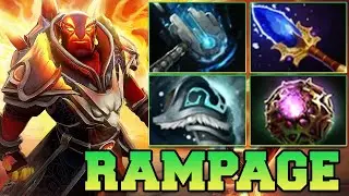 Rampage + 32 Kills Ember Spirit Solo Carry ! Ember Spirit Dota 2 Carry Safe Lane Pro Gameplay 7.40