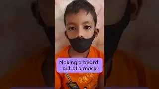 Easiest way to make a beard #beardforkids #easydiys
