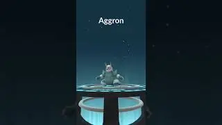 Evolving My Shiny Aron To Get One Of  The Best Pokemon In Shiny #shinyaggron #pokemon #short