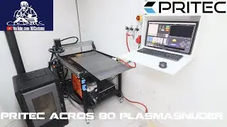 PRITEC ACROS 80 Snijmachine, de volledige installatie en ingebruikname