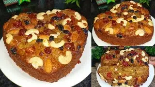 Christmas special plum cake without Maida, Egg, Oven|| plum cake recipes😋👌
