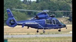 Airbus Helicopters  / Eurocopter EC155 D-HLTL Bundespolizei taxiing and take off at Bonn Hangelar