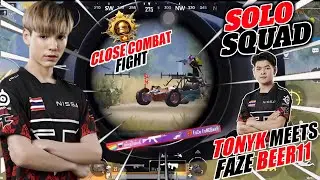 TONYK SOLO SQUAD AT RANK ACE ! TONYK MEETS FAZE BEER11 IN THE CLASSIC OF THE RANK | PUBG MOBILE