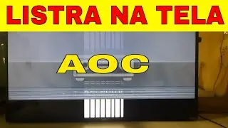 TV AOC ROKU COM LISTRAS NA TELA