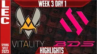 VIT vs BDS Highlights | LEC Spring 2023 W3D1 | Team Vitality vs Team BDS