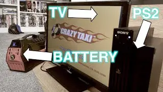 Power a TV & Games Console with a Battery / Power Station for camping and camper vans
