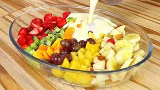 TEM FRUTA SOBRANDO Aí? NÃO JOGUE FORA! Faça SALADA DE FRUTAS CREMOSA