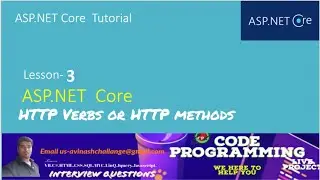 ASP.NET CORE TUTORIAL | HTTP Verbs Full Explain