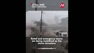 Cyclone Montha batters Andhra with heavy rain and strong winds; IMD issues red alert