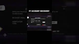 Free Fire Account Recovery 🔥 RecoveryLost ID | Recovery Email Bind in FF #freefire #shorts #jayff